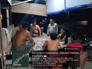 Jaga Keamanan Wilayah, Polsek Sajoanging Intensifkan Patroli Harkamtibmas