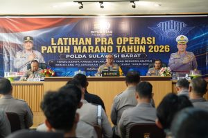 Latpra Ops Patuh Marano 2026, Kapolda Sulbar: Utamakan Inovasi dan Pelayanan, Penegakan Hukum Langkah Terakhir