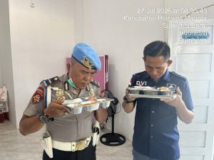 Sidokkes Polres Polman Pastikan Keamanan Menu MBG, Seluruh Sampel Makanan Lolos Uji Food Security