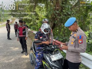 Operasi Patuh Marano 2026, Bidpropam dan Ditlantas Polda Sulbar Periksa Kendaraan Personel