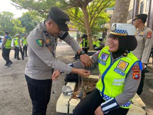 Pastikan Pelaksanaan Tugas Operasi Patuh Maksimal, Personel Polda Sulbar Rutin Cek Kesehatan